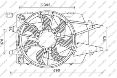 Prasco FD422F004 - Вентилятор, охлаждение двигателя autosila-amz.com