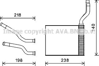 Prasco FD6465 - Теплообменник, отопление салона autosila-amz.com