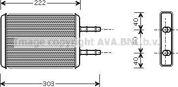 Prasco FD6355 - Теплообменник, отопление салона autosila-amz.com