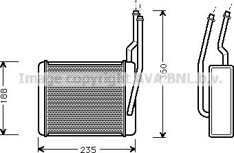 Prasco FD6356 - Теплообменник, отопление салона autosila-amz.com