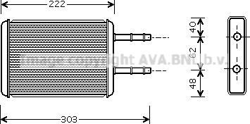 Prasco FD6353 - Теплообменник, отопление салона autosila-amz.com