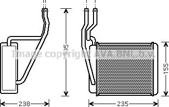 Prasco FD6329 - Теплообменник, отопление салона autosila-amz.com