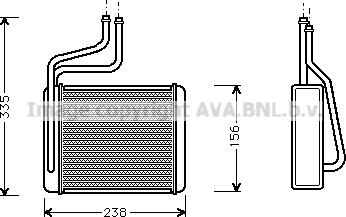 Prasco FD6286 - Теплообменник, отопление салона autosila-amz.com