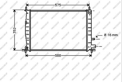 Prasco FD050R004 - Радиатор, охлаждение двигателя autosila-amz.com