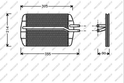 Prasco FD006H001 - Теплообменник, отопление салона autosila-amz.com