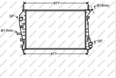 Prasco FD107R005 - Радиатор, охлаждение двигателя autosila-amz.com