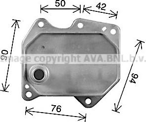 Prasco FD3669 - Масляный радиатор, двигательное масло autosila-amz.com