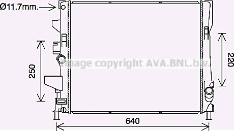 Prasco FD2644 - Радиатор, охлаждение двигателя autosila-amz.com