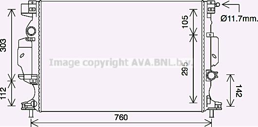 Prasco FD2641 - Радиатор, охлаждение двигателя autosila-amz.com