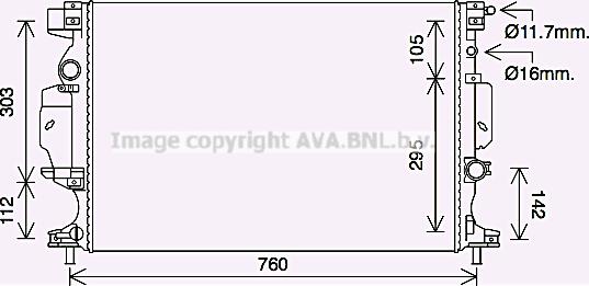 Prasco FD2642 - Радиатор, охлаждение двигателя autosila-amz.com