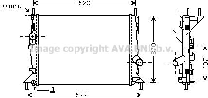 Prasco FD2368 - Радиатор, охлаждение двигателя autosila-amz.com