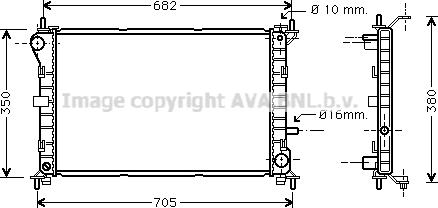 Prasco FD2264 - Радиатор, охлаждение двигателя autosila-amz.com