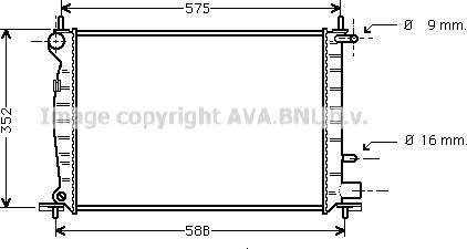 Prasco FD2219 - Радиатор, охлаждение двигателя autosila-amz.com