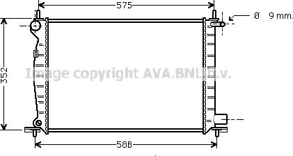 Prasco FD2224 - Радиатор, охлаждение двигателя autosila-amz.com