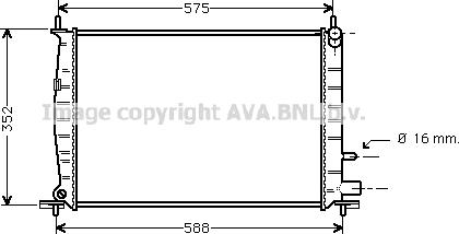 Prasco FD2220 - Радиатор, охлаждение двигателя autosila-amz.com