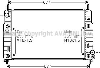 Prasco FD2223 - Радиатор, охлаждение двигателя autosila-amz.com