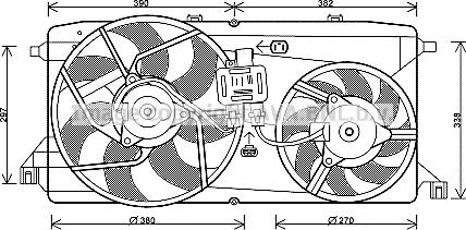 Prasco FD7543 - Вентилятор, охлаждение двигателя autosila-amz.com