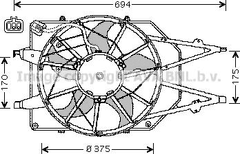 Prasco FD7508 - Вентилятор, охлаждение двигателя autosila-amz.com