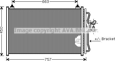 Prasco FDA5347 - Конденсатор кондиционера autosila-amz.com