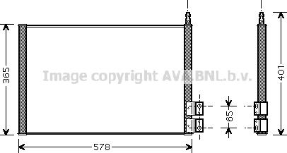 Prasco FDA5328 - Конденсатор кондиционера autosila-amz.com