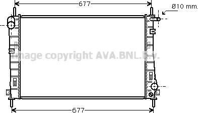 Prasco FDA2336 - Радиатор, охлаждение двигателя autosila-amz.com