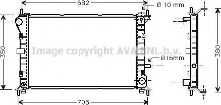 Prasco FDA2264 - Радиатор, охлаждение двигателя autosila-amz.com