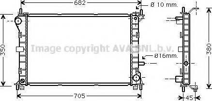 Prasco FDA2265 - Радиатор, охлаждение двигателя autosila-amz.com