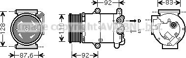 Prasco FDK477 - Компрессор кондиционера autosila-amz.com