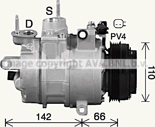 Prasco FDK670 - Компрессор кондиционера autosila-amz.com