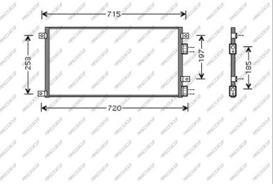 Prasco FT926C001 - Конденсатор кондиционера autosila-amz.com