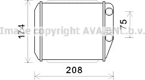 Prasco FT6416 - Теплообменник, отопление салона autosila-amz.com