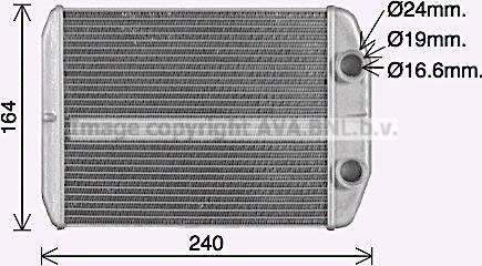 Prasco FT6476 - Теплообменник, отопление салона autosila-amz.com