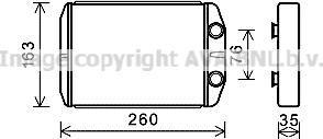 Prasco FT6395 - Теплообменник, отопление салона autosila-amz.com