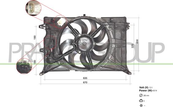 Prasco FT060F001 - Вентилятор, охлаждение двигателя autosila-amz.com
