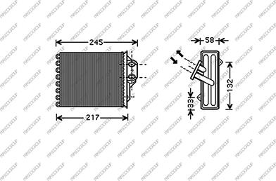 Prasco FT030H001 - Теплообменник, отопление салона autosila-amz.com