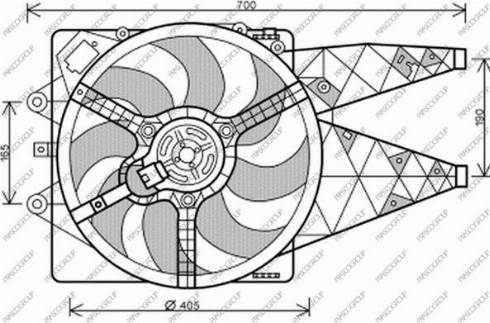 Prasco FT138F002 - Вентилятор, охлаждение двигателя autosila-amz.com