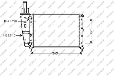 Prasco FT132R001 - Радиатор, охлаждение двигателя autosila-amz.com