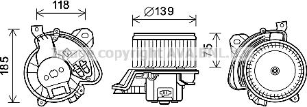 Prasco FT8433 - Электродвигатель, вентиляция салона autosila-amz.com