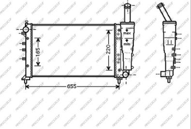 Prasco FT340R007 - Радиатор, охлаждение двигателя autosila-amz.com