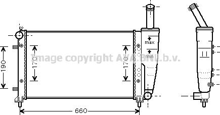 Prasco FT2290 - Радиатор, охлаждение двигателя autosila-amz.com