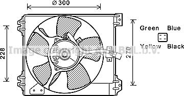 Prasco FT7591 - Вентилятор, охлаждение двигателя autosila-amz.com