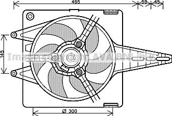 Prasco FT7547 - Вентилятор, охлаждение двигателя autosila-amz.com