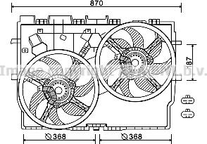 Prasco FT7584 - Вентилятор, охлаждение двигателя autosila-amz.com