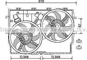 Prasco FT7586 - Вентилятор, охлаждение двигателя autosila-amz.com