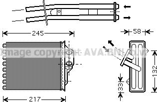 Prasco FTA6304 - Теплообменник, отопление салона autosila-amz.com