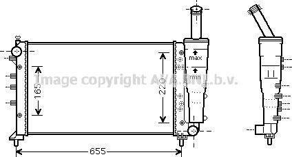 Prasco FTA2299 - Радиатор, охлаждение двигателя autosila-amz.com