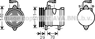 Prasco FTK367 - Компрессор кондиционера autosila-amz.com