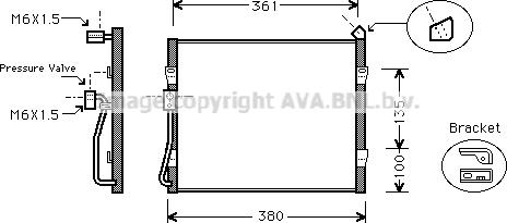 Prasco HD5089 - Конденсатор кондиционера autosila-amz.com