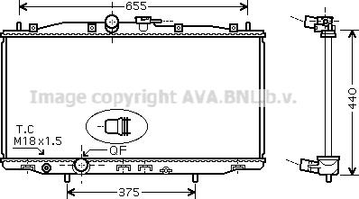 Prasco HD2170 - Радиатор, охлаждение двигателя autosila-amz.com