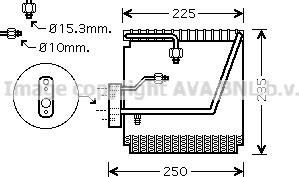 Prasco HDV198 - Испаритель, кондиционер autosila-amz.com